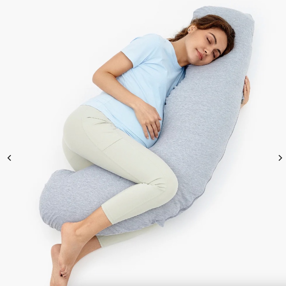 Momcozy J Shaped Maternity Body Pillow